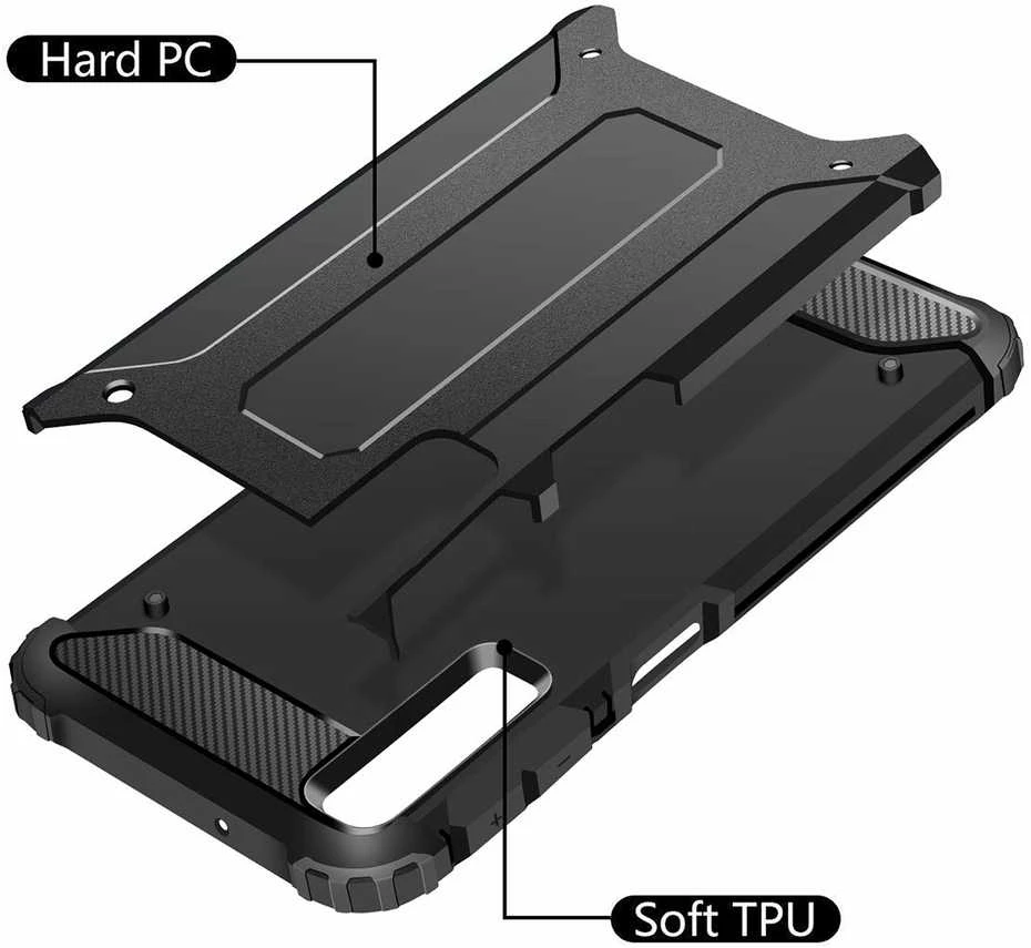 Dėklas Huawei Armor case Hua P Smart 2021 juodas