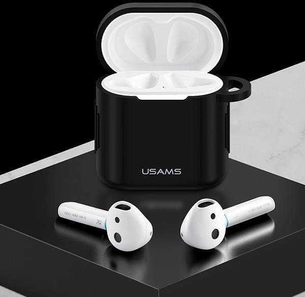 USAMS apsauginis Dėklas skirta FreeBuds 2 Pro silicone juodos spalvos BH501FBUS01 (US-BH501)