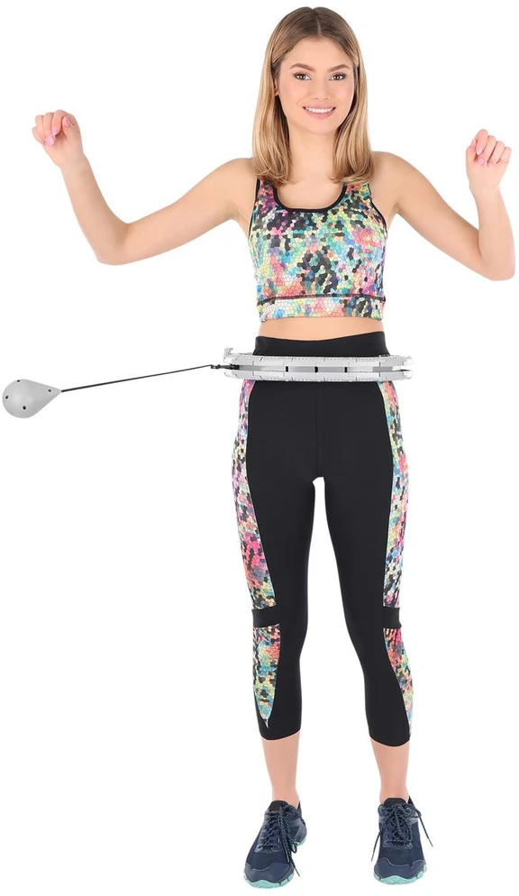 Hula hoop su masažu ir svoriu Enero Fit