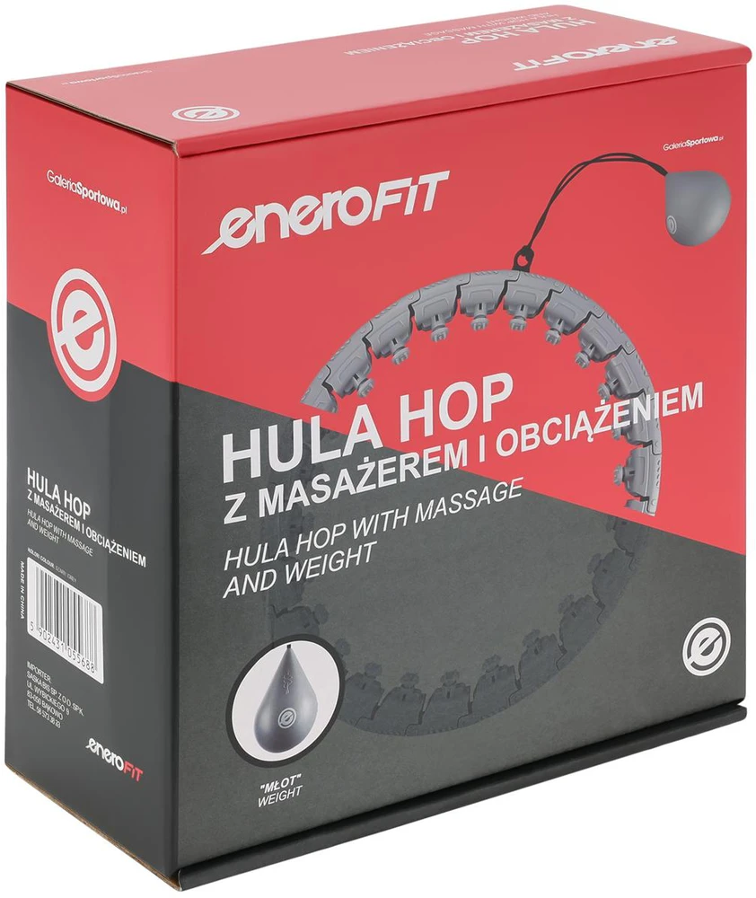 Hula hoop su masažu ir svoriu Enero Fit