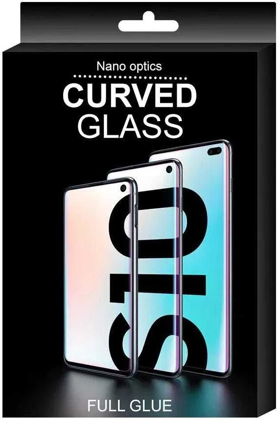 Hurtel 3D Edge Nano Flexi Glass Hybrid Full ekrano apsauga su rėmeliu Samsung Galaxy S21+ 5G (S21 Plus 5G) juodos spalvos