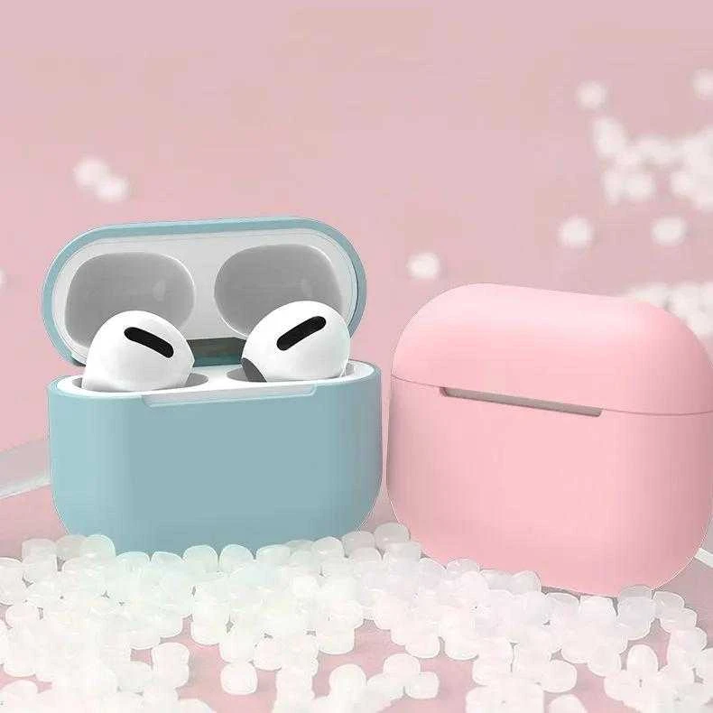 Hurtel „AirPods Pro“ dėklas, silikoninis minkštas ausinių dangtelis, baltas (C dėklas)