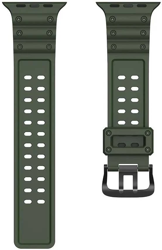 Hurtel Apyrankė Triple Protection Apple Watch SE, 9, 8, 7, 6, 5, 4, 3, 2, 1 (41, 40, 38 mm) žalios spalvos