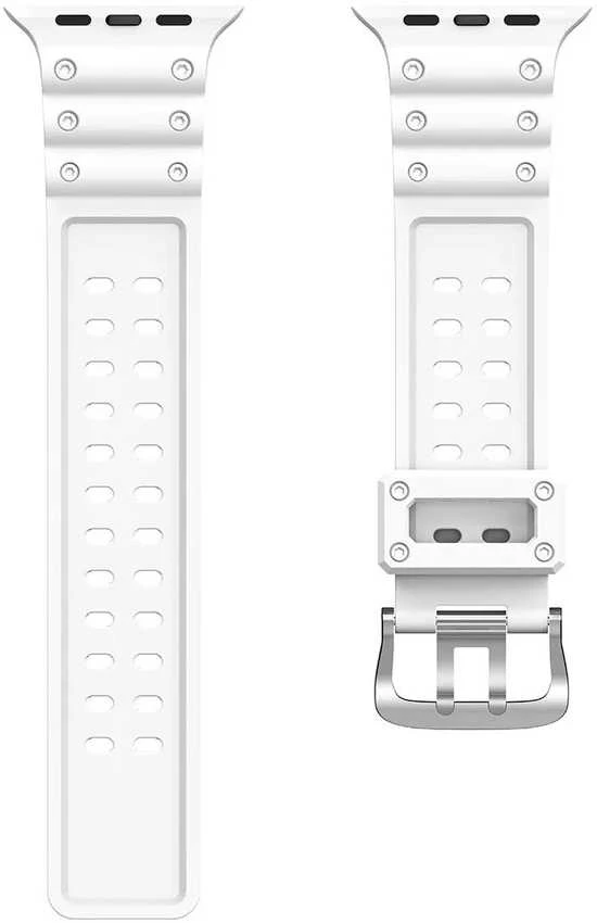 Hurtel Apyrankė Triple Protection Apple Watch SE, 9, 8, 7, 6, 5, 4, 3, 2, 1 (41, 40, 38 mm) baltos spalvos