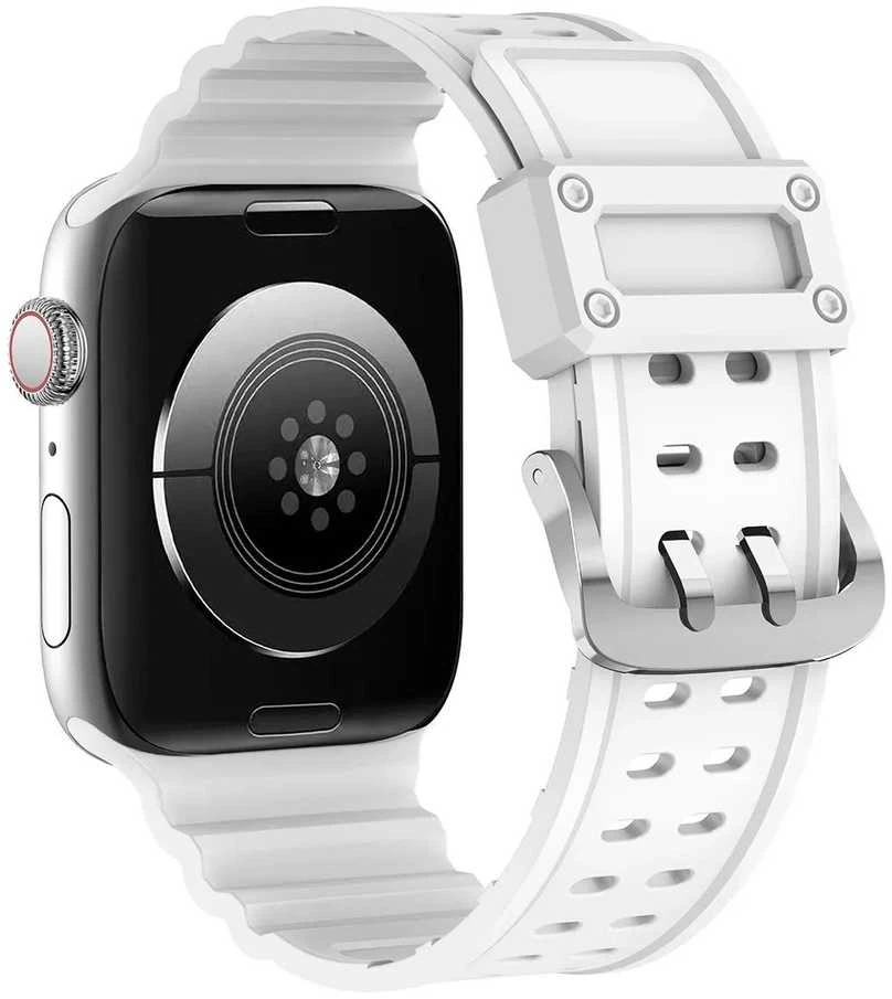 Hurtel Apyrankė Triple Protection Apple Watch SE, 9, 8, 7, 6, 5, 4, 3, 2, 1 (41, 40, 38 mm) baltos spalvos