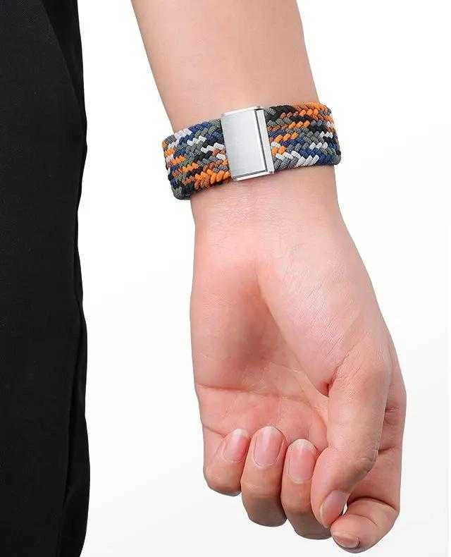 Dėklas Hurtel Braided Medžiaginė Apyrankė Bracelet Apyrankė Medžiaginė Band skirta Apple Watch 42 / 44 / 45 / 49 mm - įvairiaspalvė