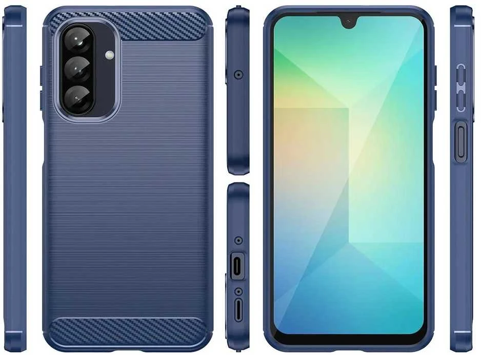 Hurtel Carbon Case Samsung Galaxy A26 dėklas telefonui mėlynos spalvos