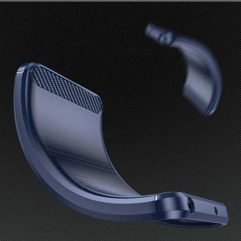 Hurtel Carbon dėklas skirtas Apple iPhone 16e – mėlynos spalvos