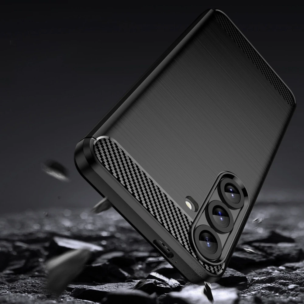Hurtel Carbon dėklas skirtas Samsung Galaxy S26 Ultra – juodos spalvos