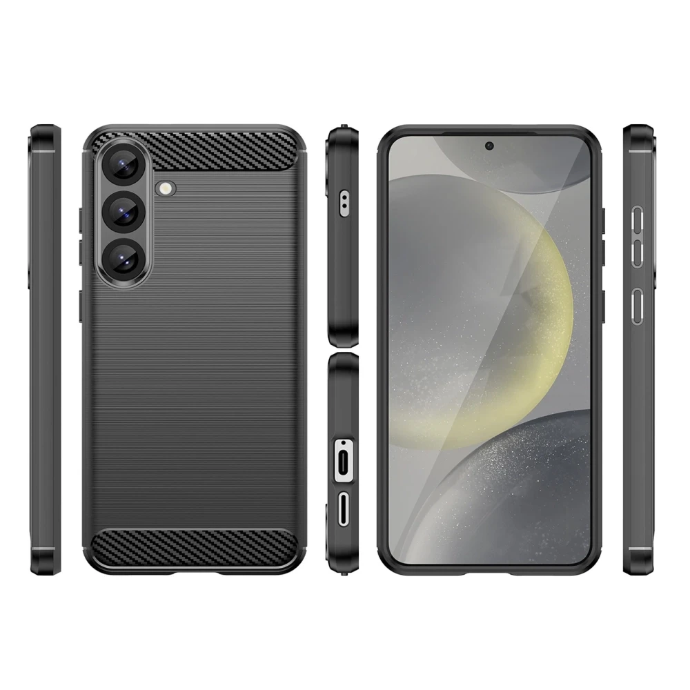 Hurtel Carbon dėklas skirtas Samsung Galaxy S26 Ultra – juodos spalvos