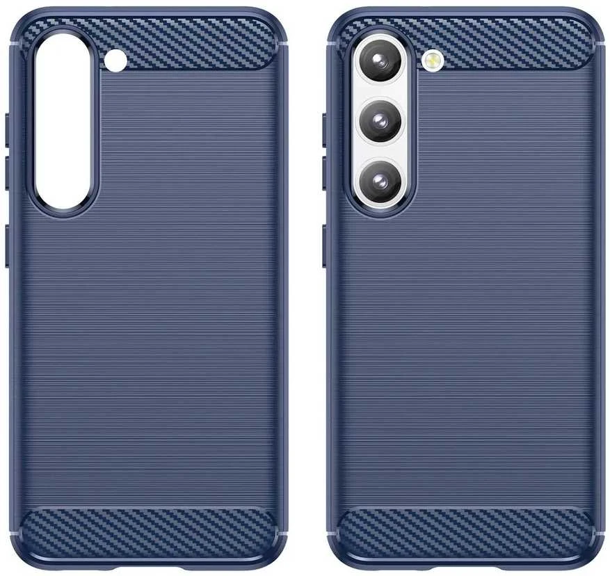 Hurtel Carbon dėklas skirtas Samsung Galaxy S23 +, mėlynas