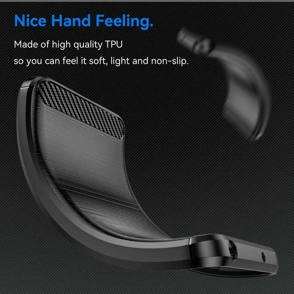 Hurtel Carbon Xiaomi Redmi Note 13 Pro – dėklas telefonui juodos spalvos