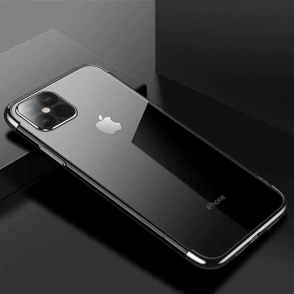 Hurtel Clear Color dėklas skirtas Xiaomi Mi 11, juodas rėmelis