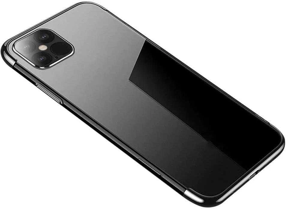 Hurtel Clear Color dėklas skirtas Xiaomi Mi 11, juodas rėmelis