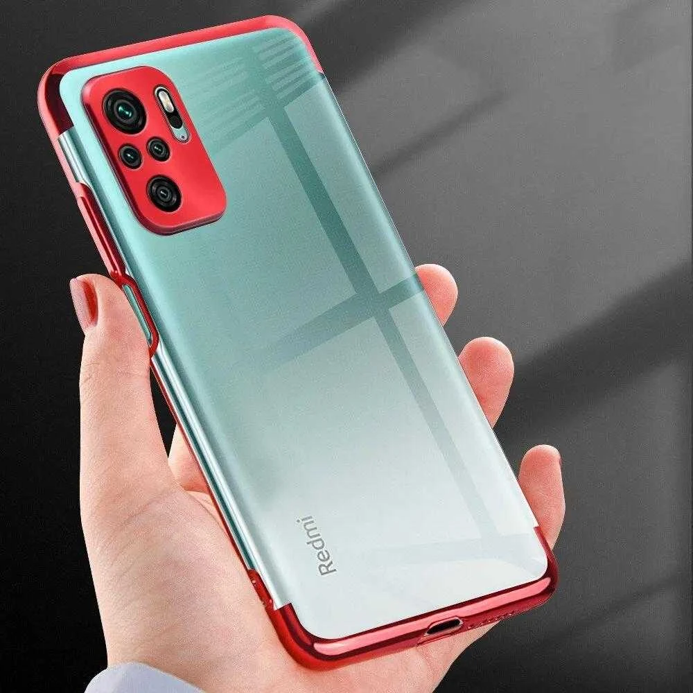 Hurtel Clear Color dėklas skirtas Xiaomi Redmi Note 10 5G / Poco M3 Pro, juodas rėmelis