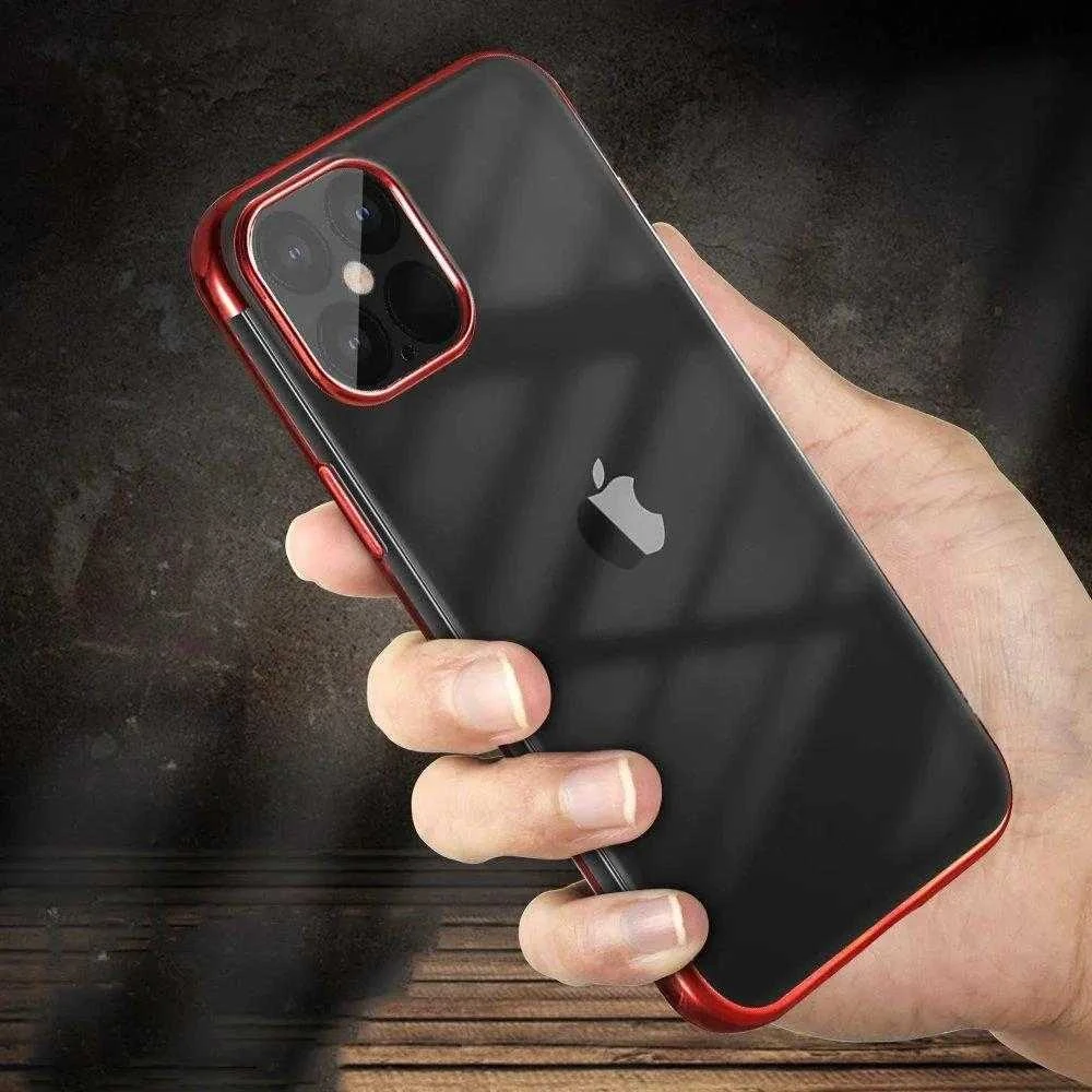 Hurtel Clear Color dėklas skirtas Xiaomi Mi 11, juodas rėmelis