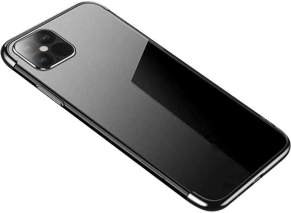 Hurtel Clear Color dėklas skirtas Xiaomi Redmi Note 11 Pro + 5G / 11 Pro 5G / 11 Pro, juodas rėmelis