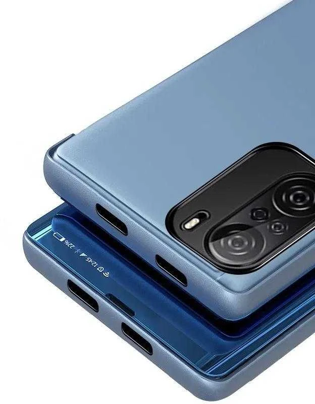 Hurtel Clear View dėklas skirtas Xiaomi Redmi K40 Pro+ / K40 Pro / K40 / Poco F3, rožinis