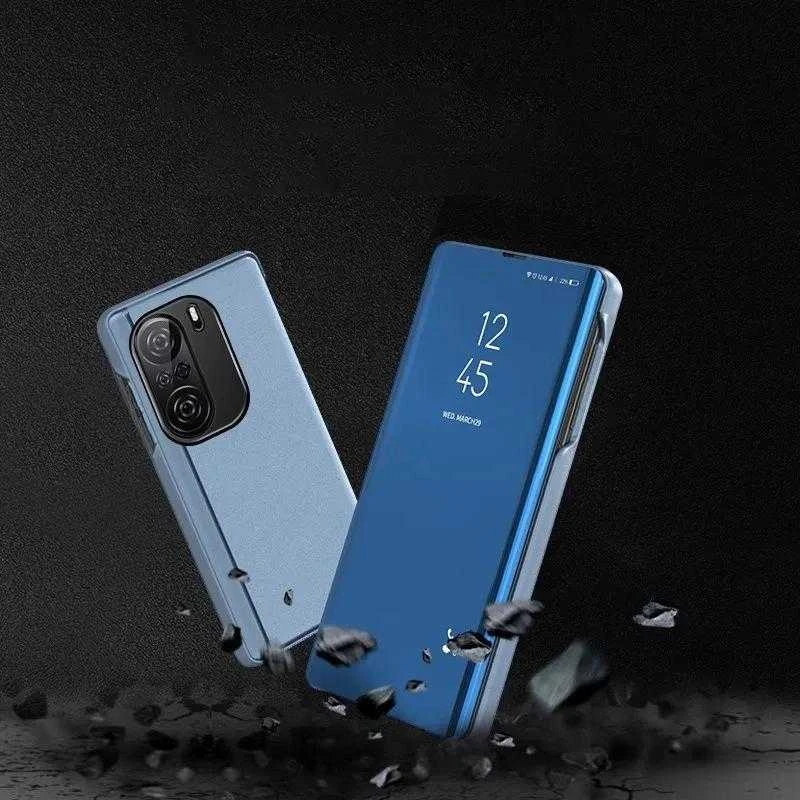 Hurtel Clear View dėklas skirtas Xiaomi Redmi K40 Pro+ / K40 Pro / K40 / Poco F3, rožinis