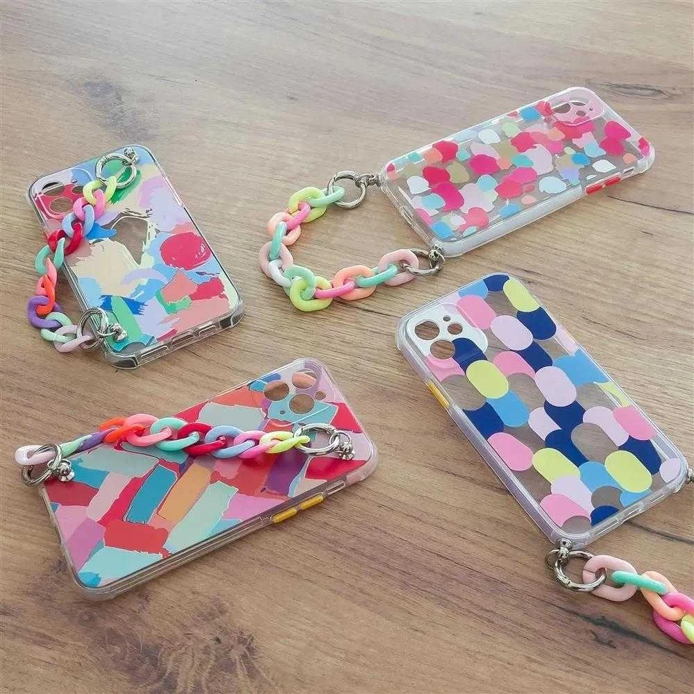 Hurtel Spalvotas elastingas dėklas su grandinėlės pakabuku, skirtas Xiaomi Redmi Note 10 / Redmi Note 10S