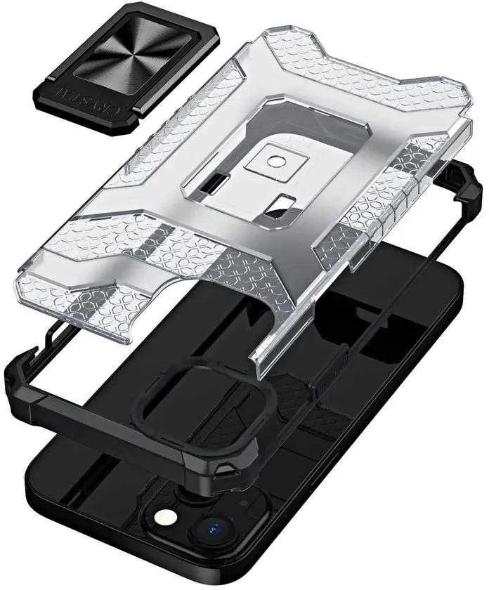 Hurtel Crystal Ring dėklas skirtas iPhone 12 mini, juodas