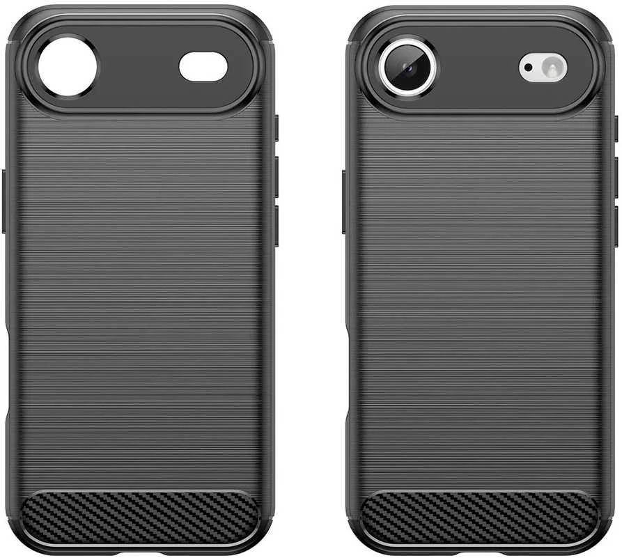 Hurtel Dėklas Carbon Dėklas skirtas Apple iPhone 17 Air – juodos spalvos