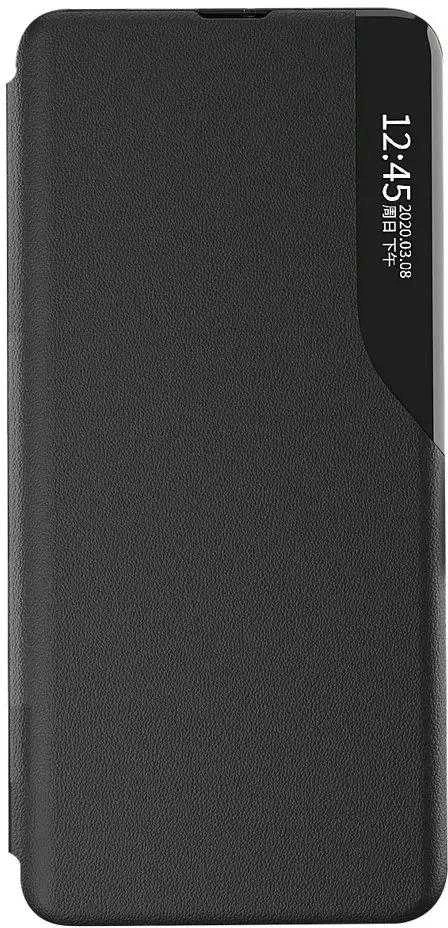 Hurtel Eco Leather View dėklas Elegant Flip Cover Stand Function Poco M4 Pro 5G juodos spalvos
