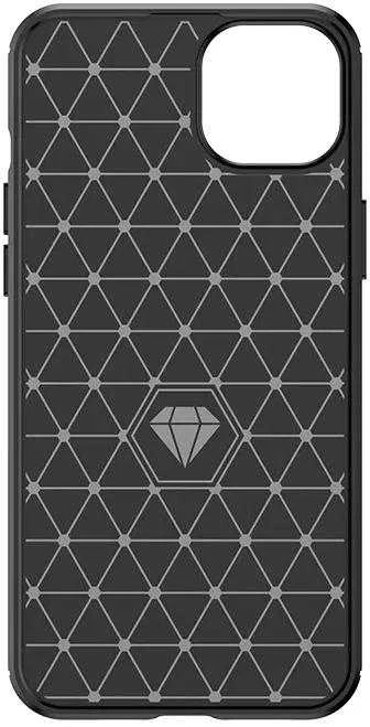 Hurtel Flexible carbon pattern case Apple iPhone 15 Plus Carbon dėklas – dėklas telefonui juodos spalvos