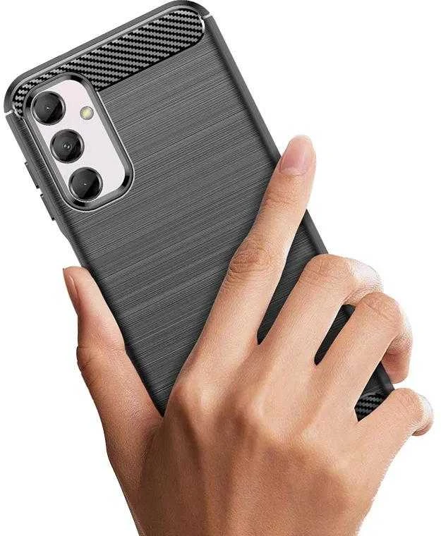 Hurtel Flexible carbon pattern Samsung Galaxy M14 Carbon – dėklas telefonui juodos spalvos