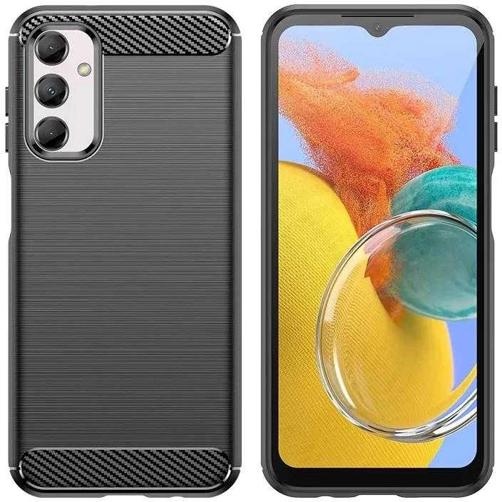 Hurtel Flexible carbon pattern Samsung Galaxy M14 Carbon – dėklas telefonui juodos spalvos