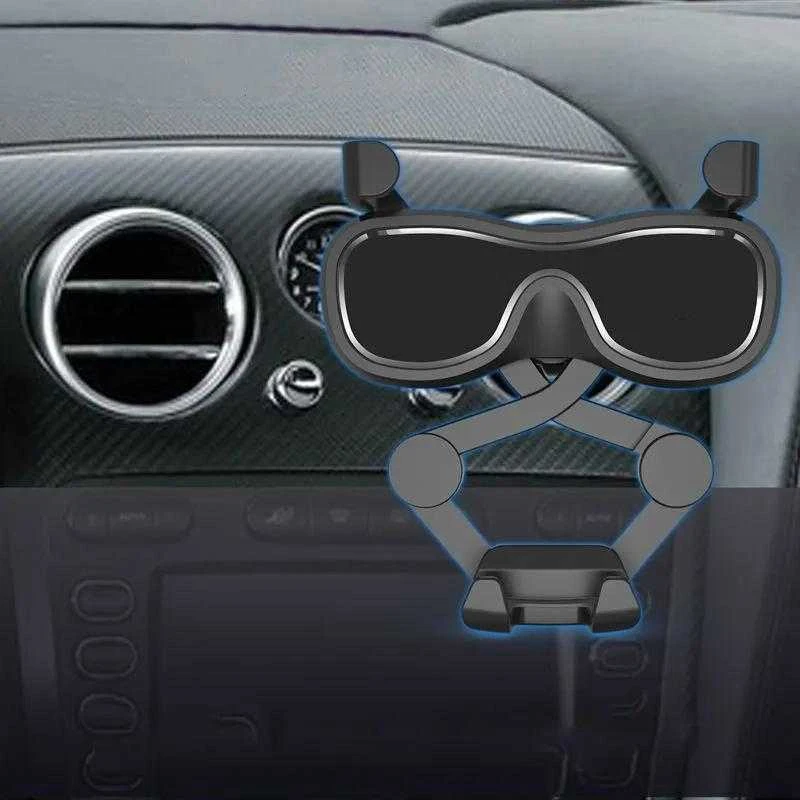 Hurtel Gravity automobilinis telefono laikiklis for air vent with air freshener juodas (YC06)