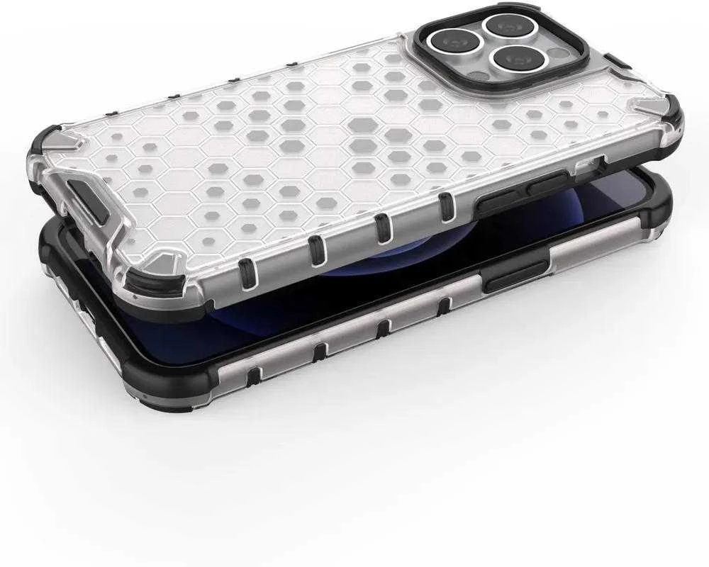 Hurtel Honeycomb dėklas skirtas iPhone 13 Pro, juodas