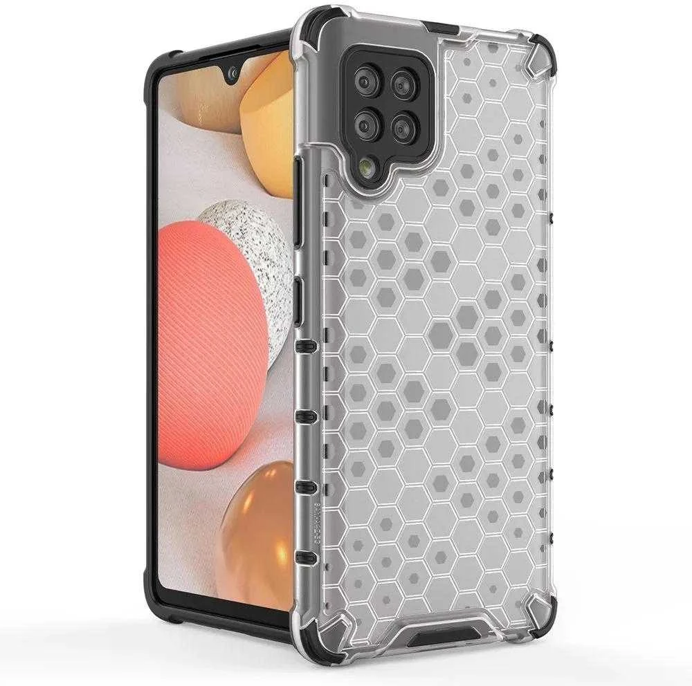 Hurtel Honeycomb dėklas skirtas Samsung Galaxy A42 5G, žalias