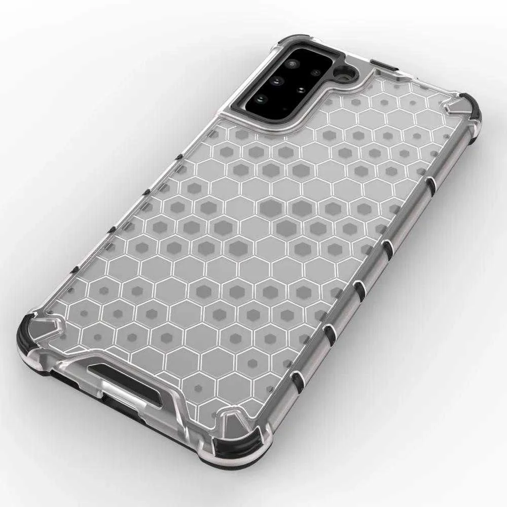 Hurtel Honeycomb dėklas skirtas Samsung Galaxy S22 + (S22 Plus), mėlynas