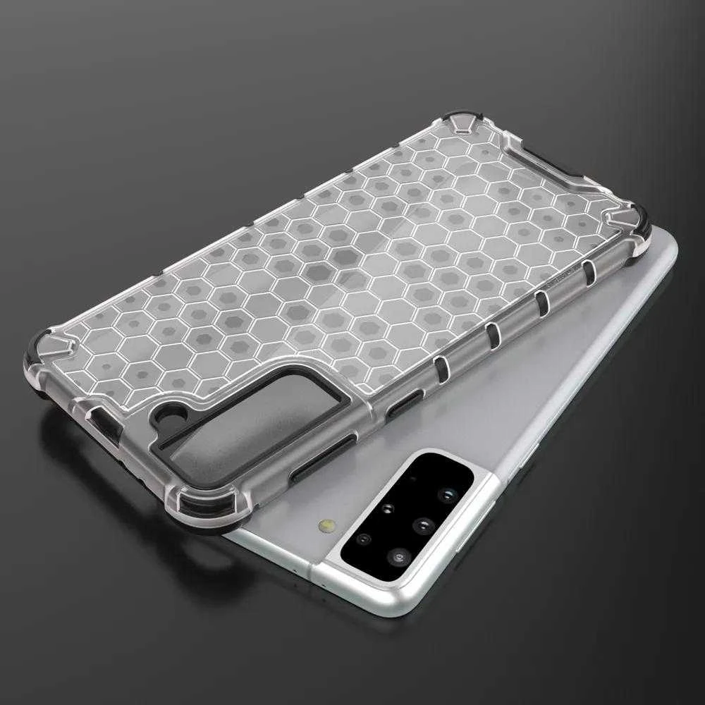 Hurtel Honeycomb dėklas skirtas Samsung Galaxy S22 + (S22 Plus), juodas