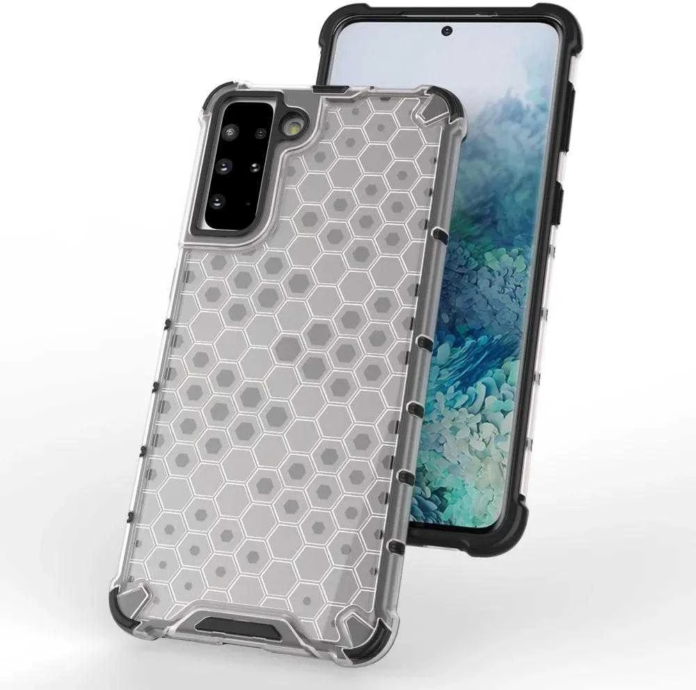 Hurtel Honeycomb dėklas skirtas Samsung Galaxy S22 + (S22 Plus), mėlynas