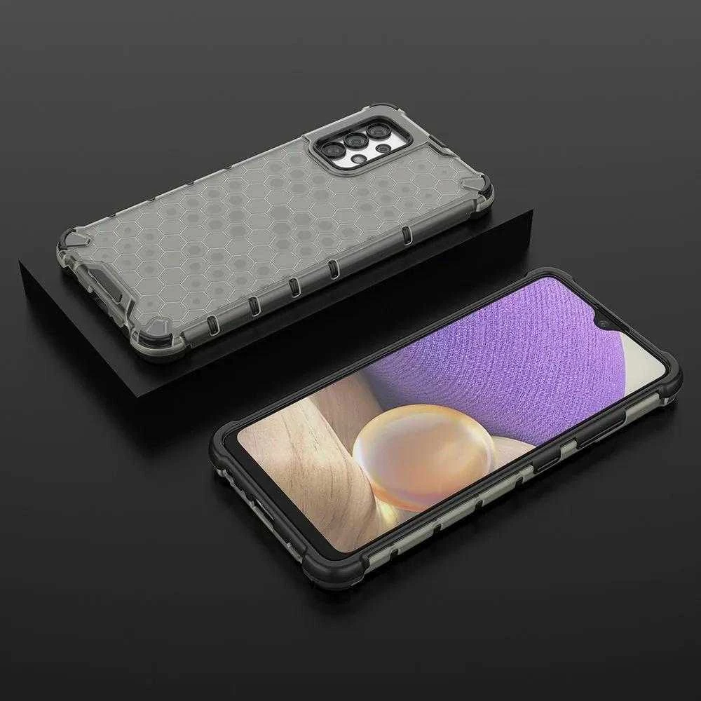 Hurtel Honeycomb dėklas skirtas Samsung Galaxy A03s (166.5), juodas
