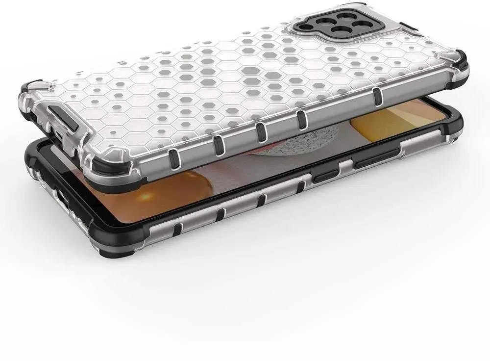 Hurtel Honeycomb dėklas skirtas Samsung Galaxy A42 5G, skaidrus