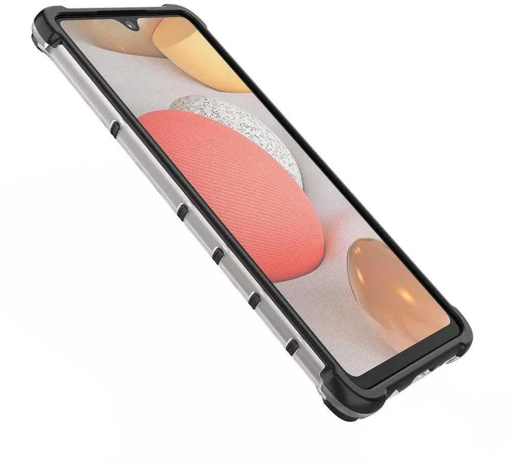 Hurtel Honeycomb dėklas skirtas Samsung Galaxy A42 5G, skaidrus