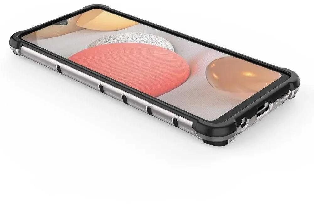 Hurtel Honeycomb dėklas skirtas Samsung Galaxy A42 5G, skaidrus
