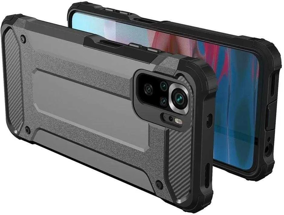 Hurtel Hybrid Armor šarvuotas hibridinis dėklas Xiaomi Redmi Note 11 Pro+ 5G (China) / 11 Pro 5G (China) / Mi11i HyperCharge / Poco X4 NFC 5G dėklas telefonui juodos spalvos