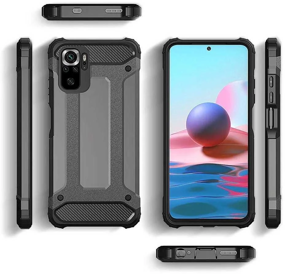 Hurtel Hybrid Armor šarvuotas hibridinis dėklas Xiaomi Redmi Note 11 Pro+ 5G (China) / 11 Pro 5G (China) / Mi11i HyperCharge / Poco X4 NFC 5G dėklas telefonui juodos spalvos