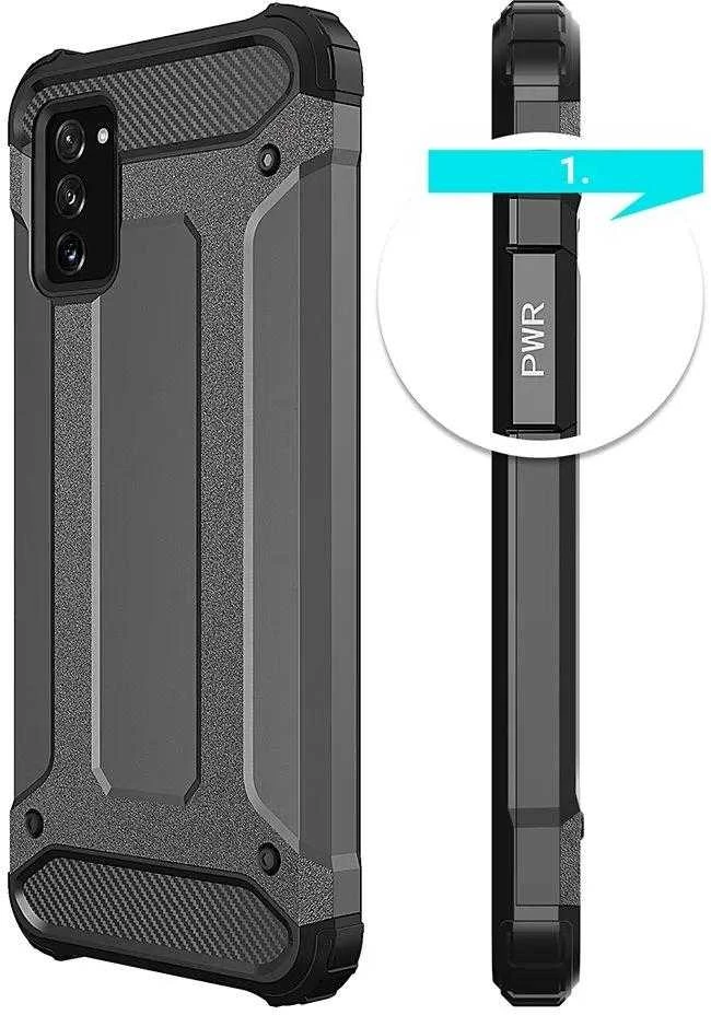 Hurtel Hibrid dėklas skirtas Samsung Galaxy A03s, juodas