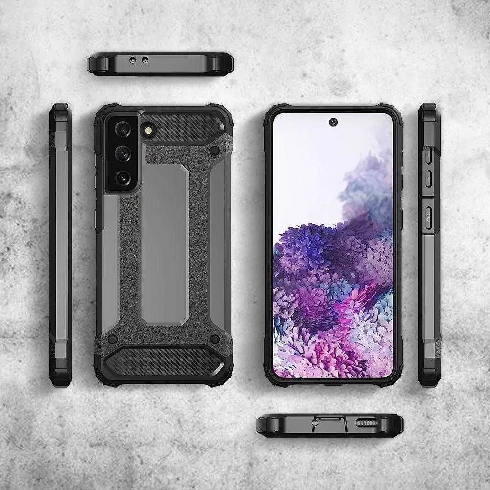 Hurtel Hybrid Armor dėklas skirtas Samsung Galaxy S22+ (S22 Plus), juodas