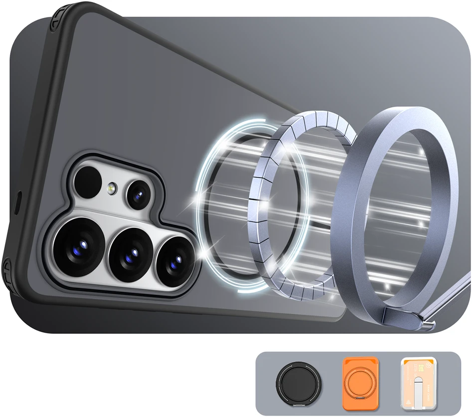 Hurtel Hybrid Armor T dėklas skirtas Samsung Galaxy S26 Ultra – juodos spalvos