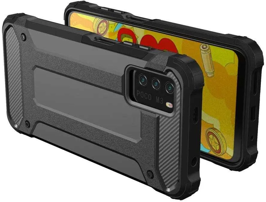 Hurtel Hybrid Armor dėklas skirtas Xiaomi Redmi Note 10 5G / Poco M3 Pro, auksinis