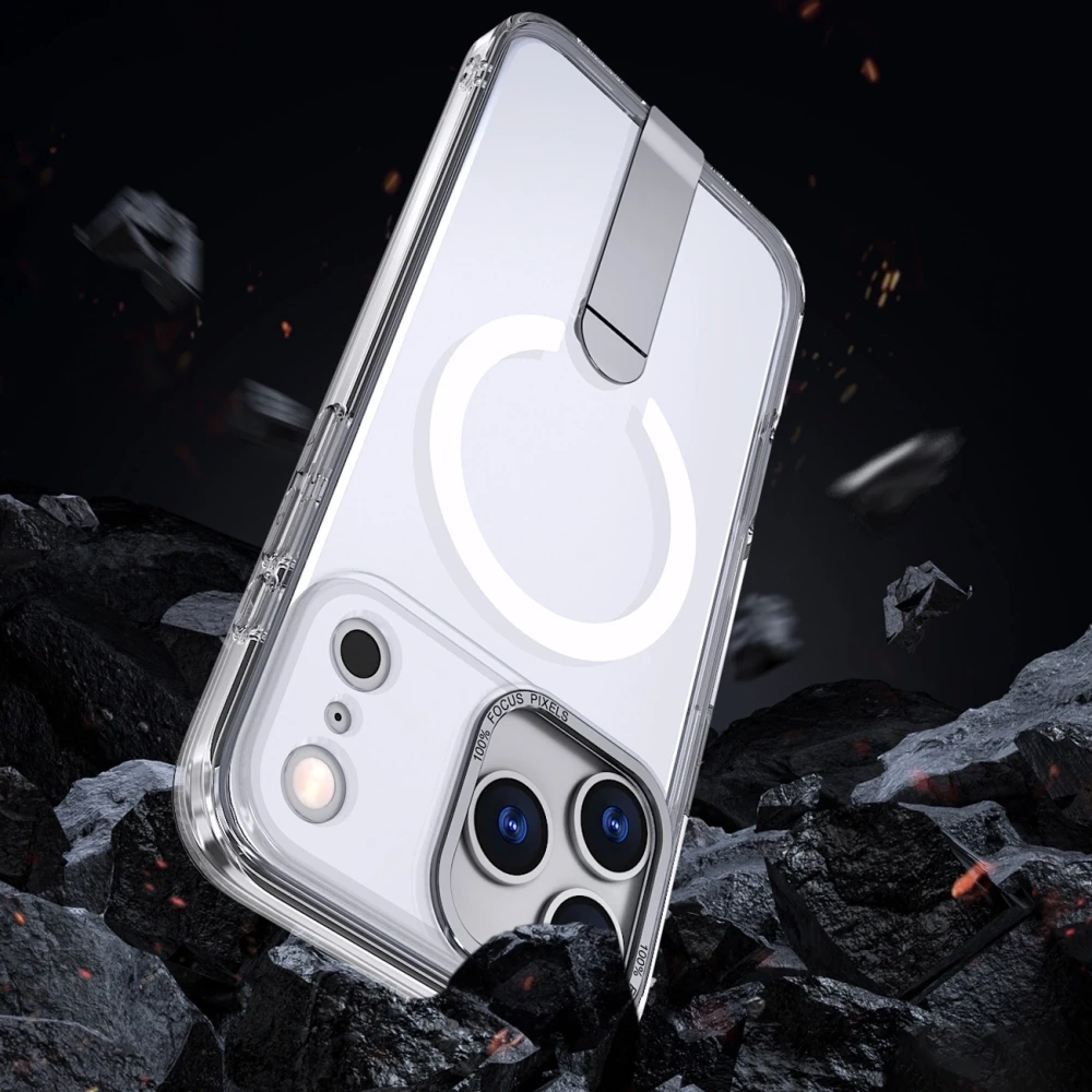 „Hurtel Hybrid Armor X“ dėklas, skirtas „Samsung Galaxy S26“ su stovu, suderinamas su „MagSafe“