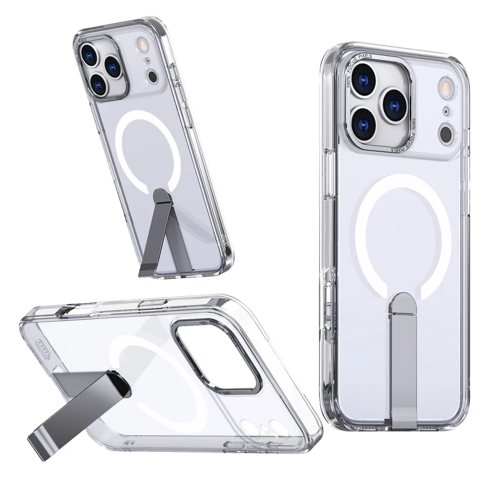 „Hurtel Hybrid Armor X“ dėklas, skirtas „Samsung Galaxy S26“ su stovu, suderinamas su „MagSafe“