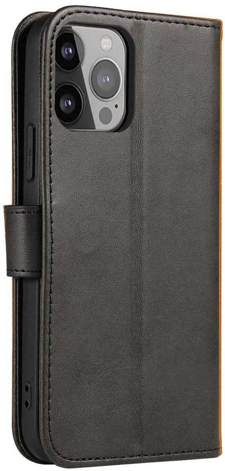 Hurtel Magnet Nothing Phone 1 atverčiamas wallet su stoveliu dėklas telefonui juodos spalvos