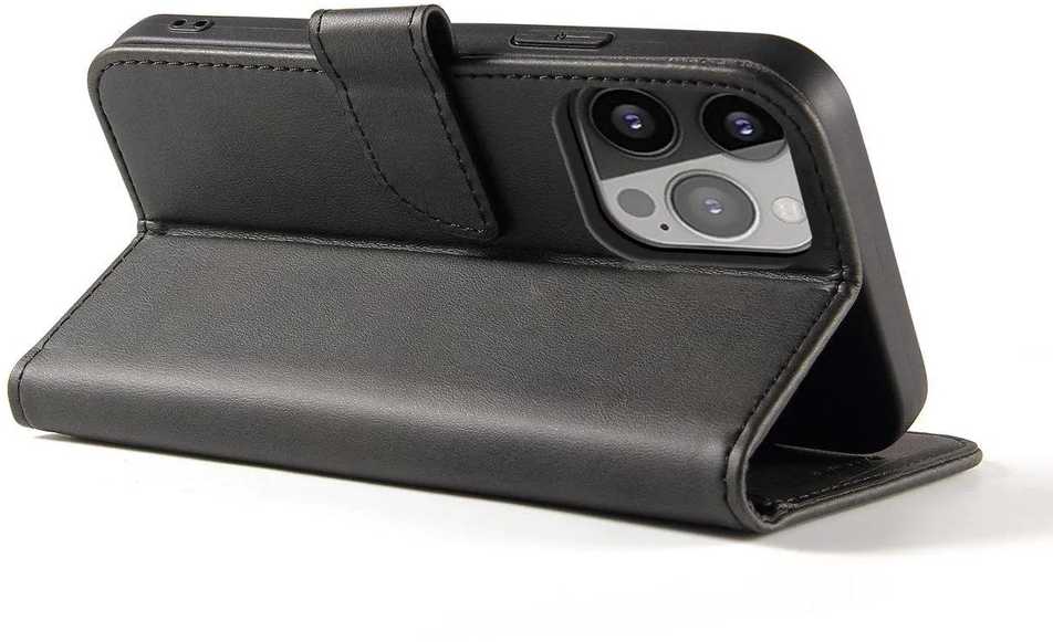 Hurtel Magnet Nothing Phone 1 atverčiamas wallet su stoveliu dėklas telefonui juodos spalvos